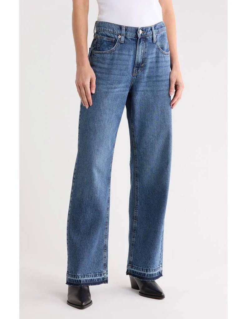 High-Rise Vintage Straight Denim Jeans